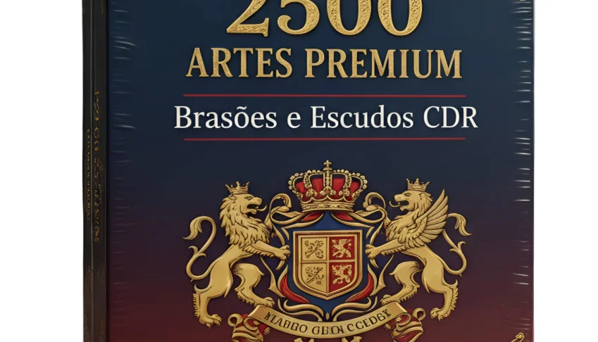 2500 Artes Premium de Brasões e Escudos (CDR) + Bônus
