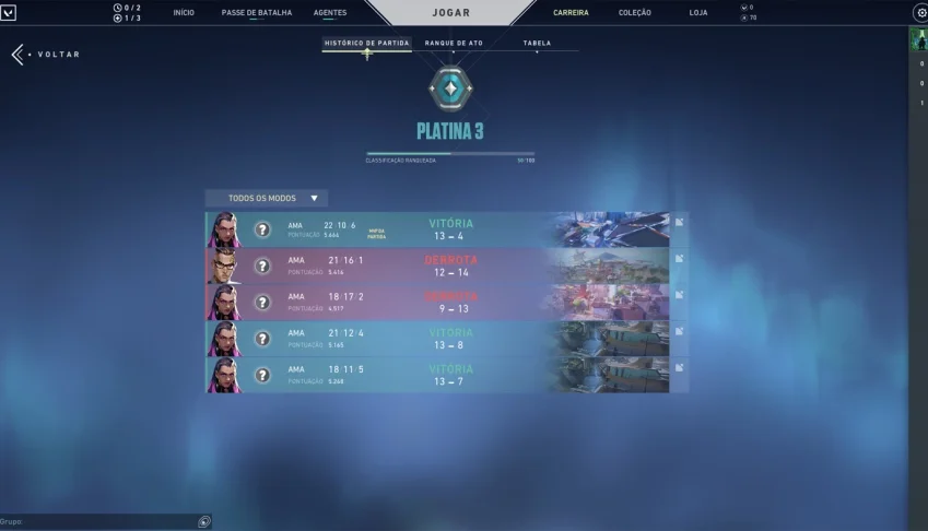 Conta Smurf Platina