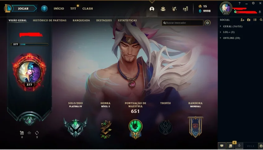 Conta League of Legends