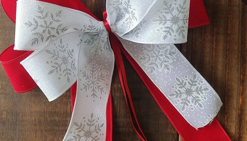 Laço para ponteira de Árvore de Natal