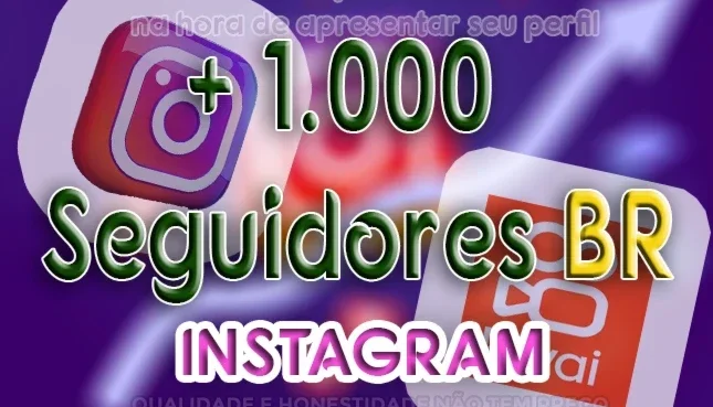 1000 Seguidores 100%✅ Brasileiros | Sem Quedas!