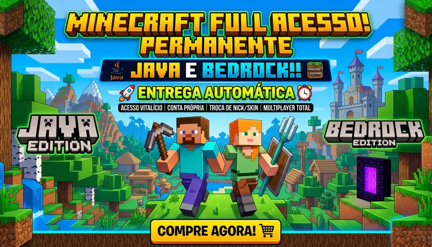 ⛏️ Minecraft Original Java/Bedrock Entrega Automática!💎