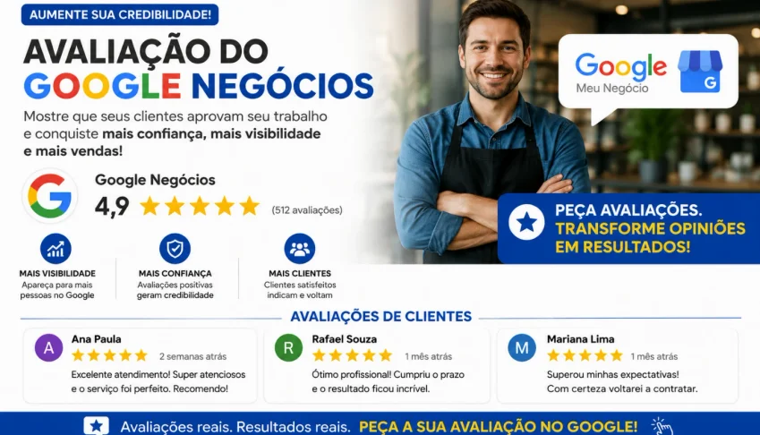 Avaliação google negócios
