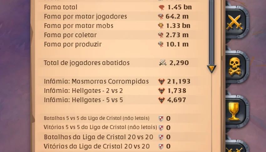 Conta Albion End Game 300M PRATA COLETA T8