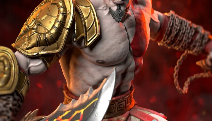 kratos god of war 3 stl 3d