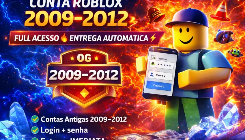 Conta Roblox 2009–2012 🎮 | Full Acesso 🔥 | Entrega Auto