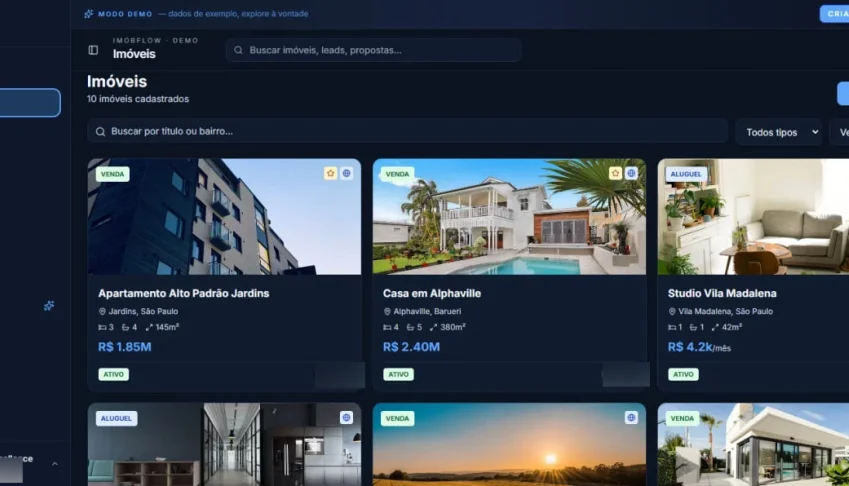 Sistema SaaS para Gestão de Imobiliárias