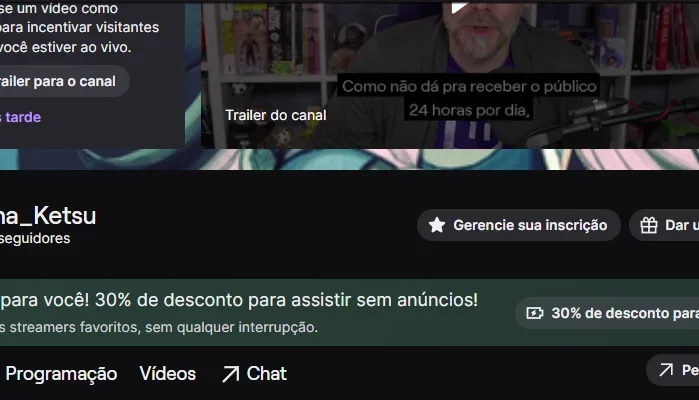 Canal na TWITCH com 8k de seguidores MONETIZADA!! Por 700R$