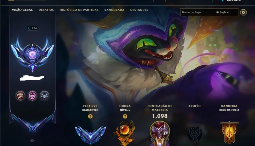 Conta De Lol League Of Legends