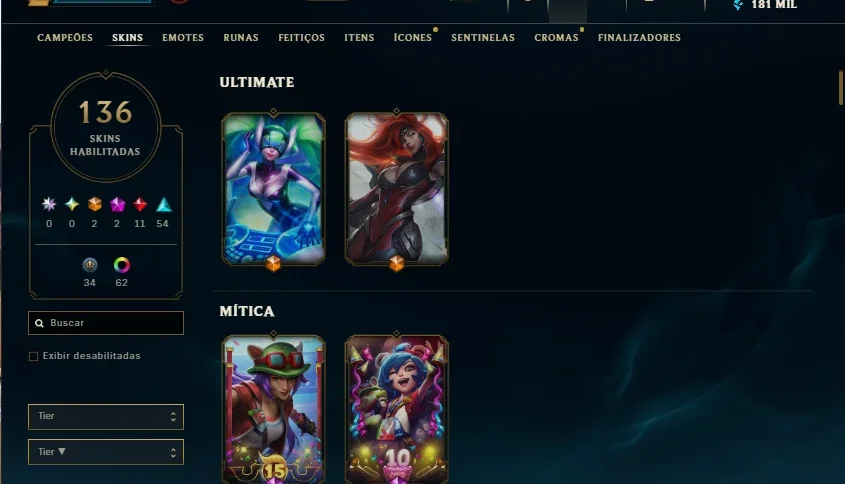 Conta mestre league of legends