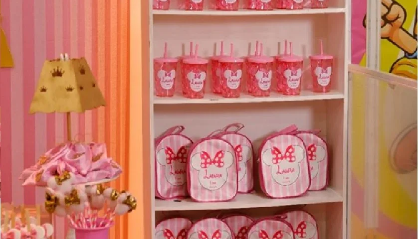 Mochila Minnie e Mickey Amanda