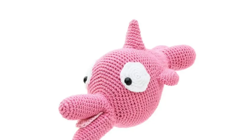 Boto Cor-de-Rosa em Amigurumi