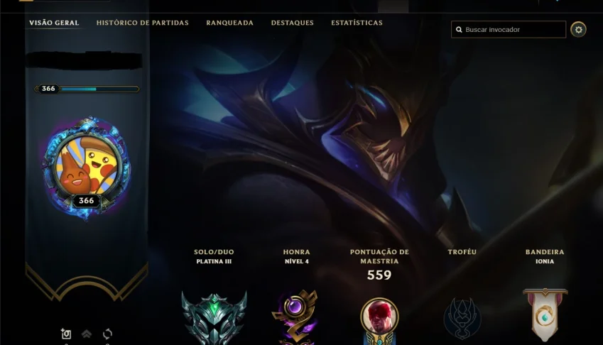 Conta lol e valorant com muitas skins