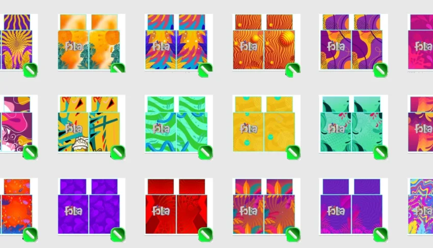 Pack com 100 artes para Abadá 2024 100% editável em CDR