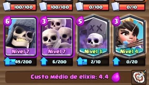 conta clash royale nv 12