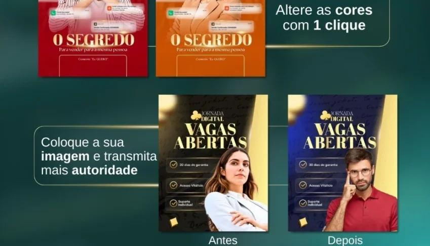 Pack Premium Canva Marketing Digital - 100% Editáveis