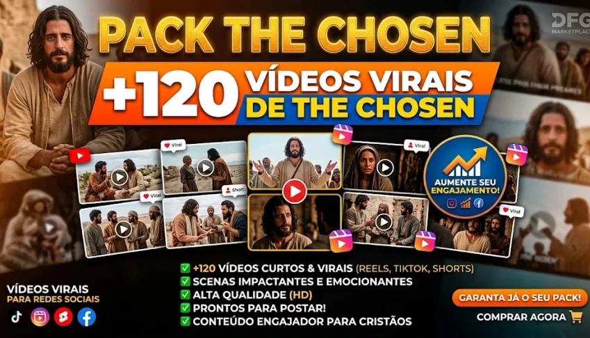 Pack Viral The Chosen +120 Videos Virais!