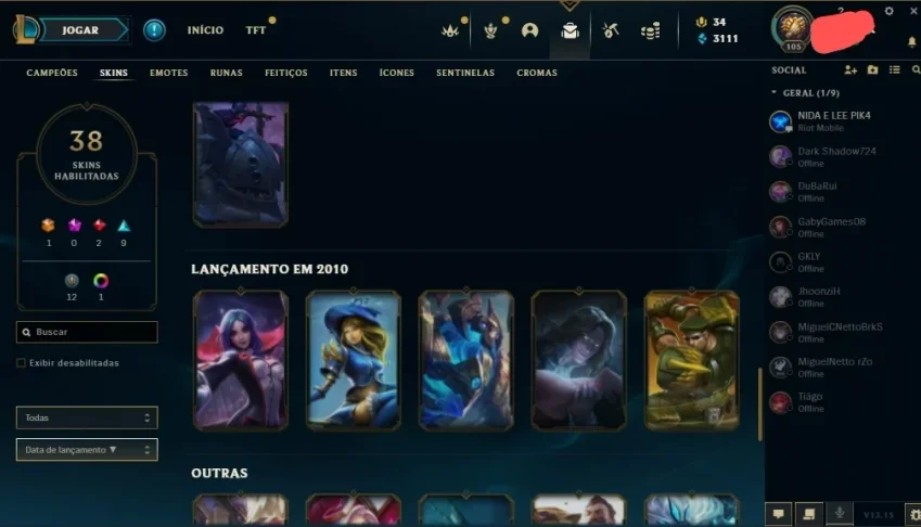 Conta League of Legends