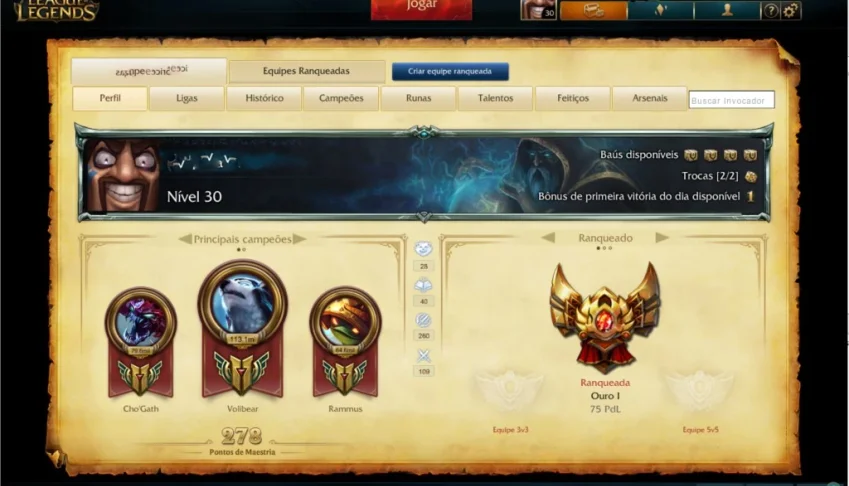 conta lol gold 1