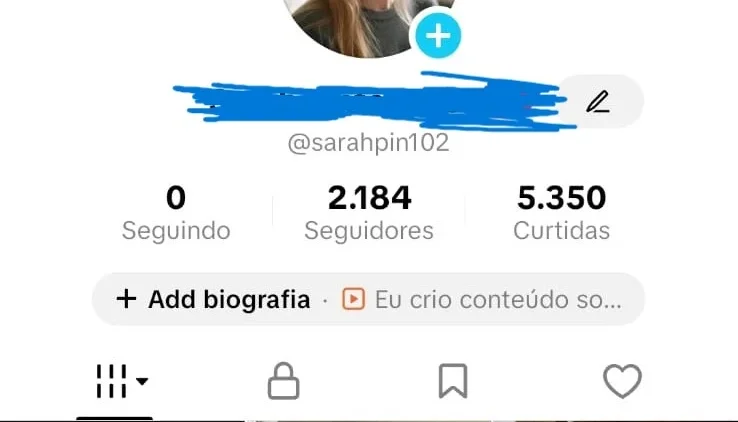 Conta tiktok shop com +2k de seguidores