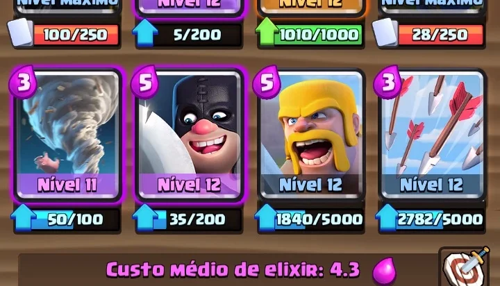 Clash Royale nível 12 mais clash of clash cv 8 full