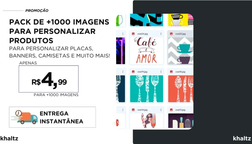 Pack de +1000 Imagens para Personalizar Produtos