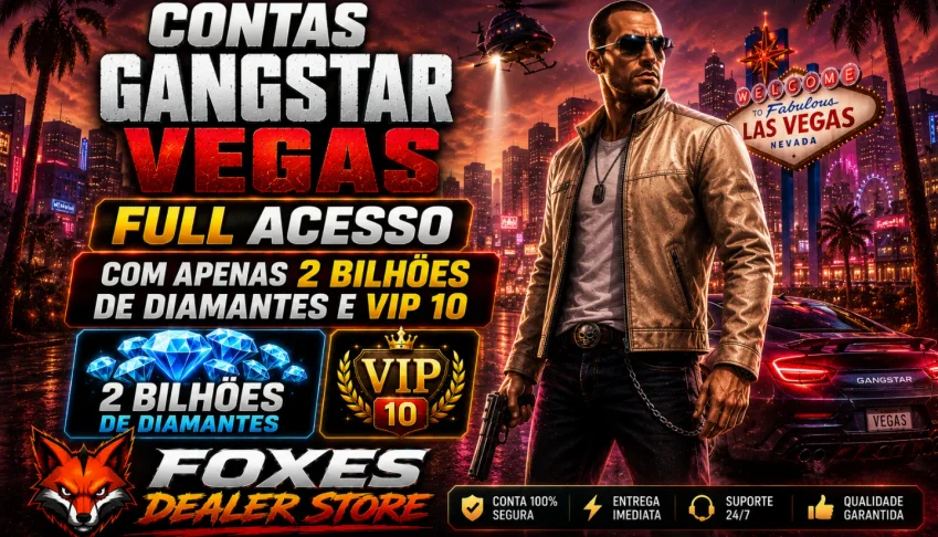 Contas Gangstar Vegas + 2 Bilhões De Diamantes (Full Acesso)