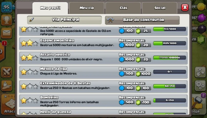 Conta Clash of Clans bem upada cv9