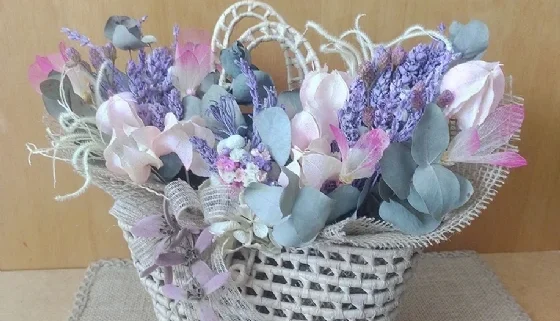 Mini Cesta com lavandas