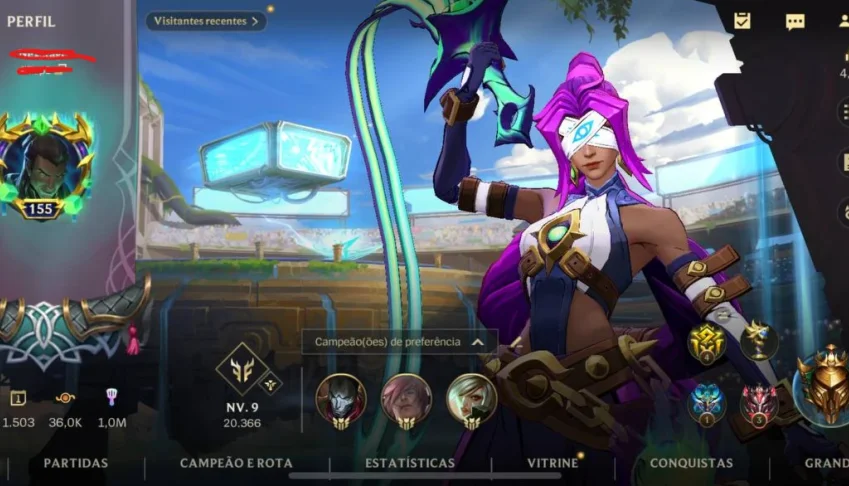 Conta Wild Rift Lv 155, 195 Skins 3X Gm
