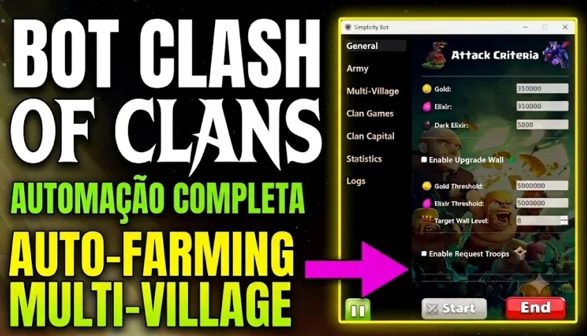 Bot Clash Of Clans - Auto-Farming, Multi-Village