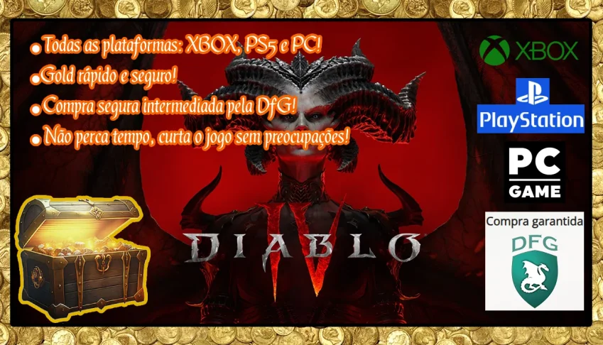 Gold Diablo 4 - Reino Eterno - 1kk por apenas R$ 0,20 [REP+]