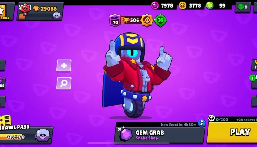 Conta com TODOS Brawlers nível 10+acessório e 29000 Troféus