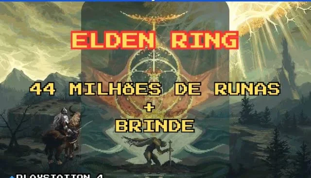 ELDEN RING - 44 Milhões de RUNAS + Brinde - Ps4/Ps5