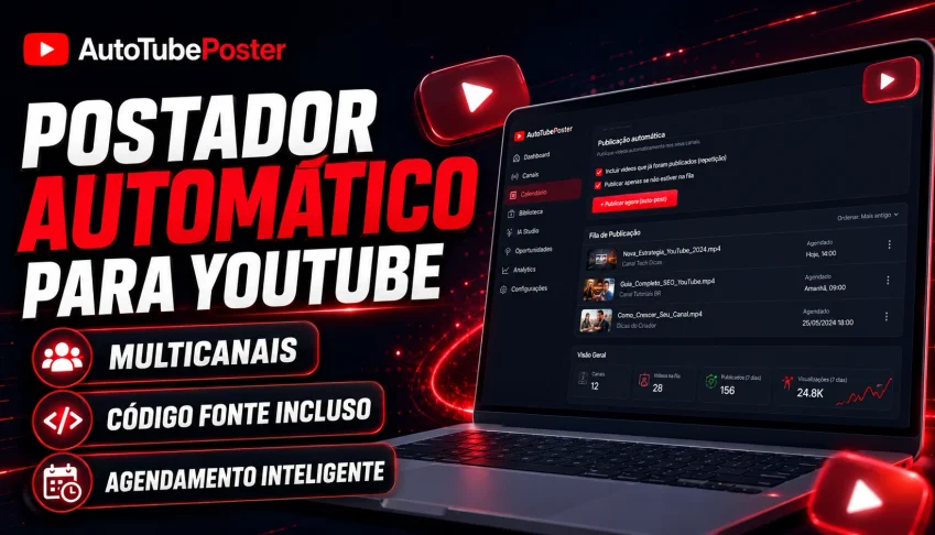 Sistema Postador em PHP Automático para YouTube Multicanais