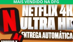 Netflix 4K Ultra Hd 30 Dias | 1 Tela Com Pin + Entrega Autom