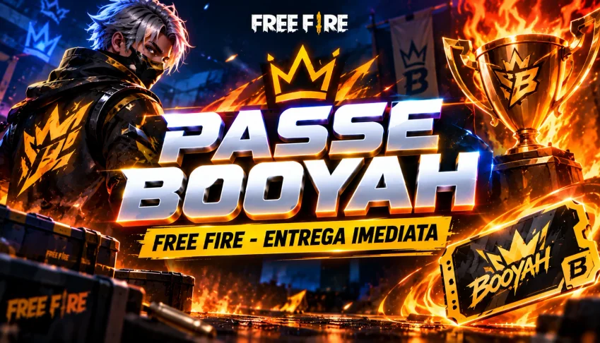Passe Booyah Free Fire [Entrega Imediata] - ID - Região BR
