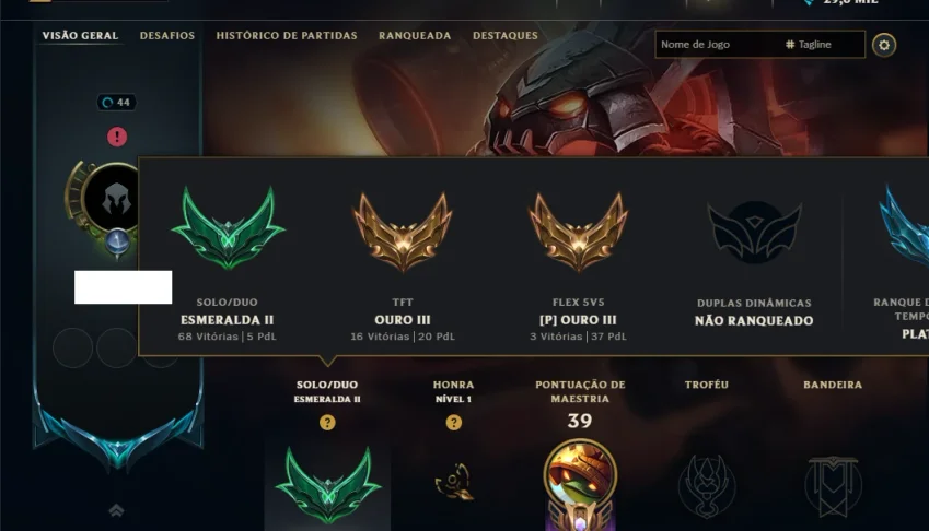 Esmeralda 2 com 40 Champs e 13 Skins