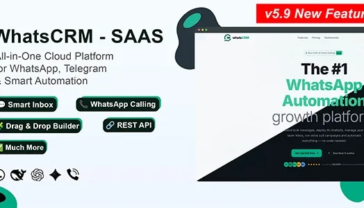 Script PHP WhatsCRM - Chatbot, Construtor de Fluxos
