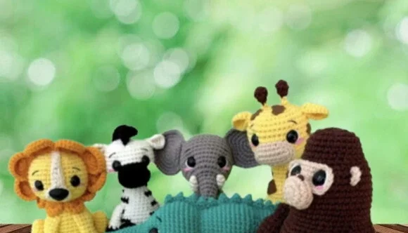 Kit Safari Bichinho de Croche
