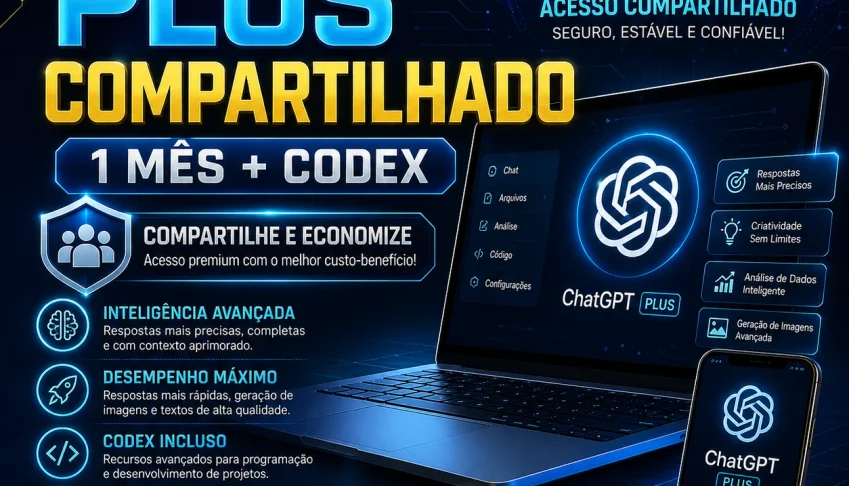 Chat Gpt ChatGpt Plus 1 Mês + Codex