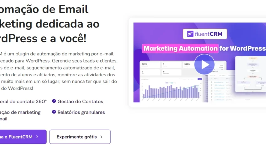 Automação de Email Marketing FluentCRM