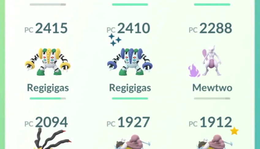 Conta de pokémon go com pokémon de eventos acumulados