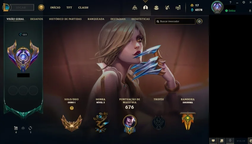 Conta lol com mais de 4000 reais gastos