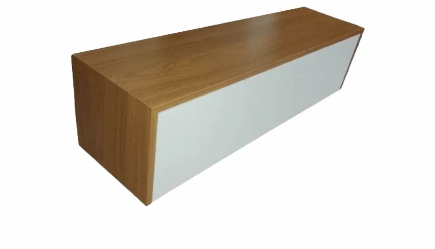 Aparador Freijó e Branco com Gaveta 60x25x20cm