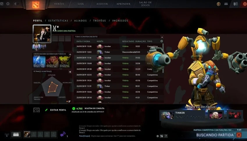 Venda de Contas(acc) Dota 2
