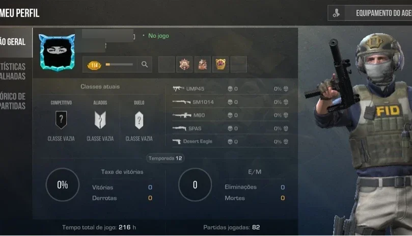 Conta Standoff 2 - Nível 114 + Várias Skins