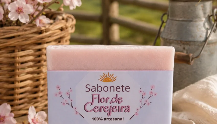 Sabonete Artesanal Flor de Cerejeira
