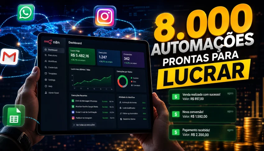 O Pack definitivo de automações N8N lucrativas 🚀