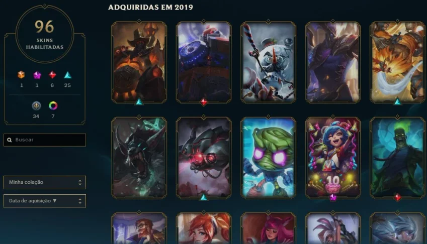 Conta de league of legends Diamante 4